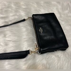 Coach Lyla Black Leather Crossbody Bag